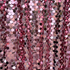 Hot Pink Sequin Backdrop,4 * 10ft Pack of 2 in 4 ft W x 10 ft L (2 Panels) in Hot Pink, alternate view 5