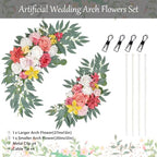 Hot Pink Wedding Arch Flowers Set of 2, alternate view 3