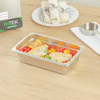 Hotel Pan 1 Count 1/4 Size Anti-Jam 2.5” Deep Freezable 24 Gauge Stainless Steel Steam Pan Lid Sold Separately, alternate