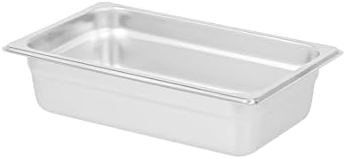 Hotel Pan 1 Count 1/4 Size Anti-Jam 2.5” Deep Freezable 24 Gauge Stainless Steel Steam Pan Lid Sold Separately, alternate