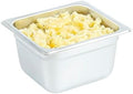 Hotel Pan 1 Count 1/6 Size Anti-Jam 4” Deep Freezable 24 Gauge Stainless Steel Steam Pan Lid Sold Separately