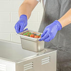 Hotel Pan 1 Count 1/9 Size Anti-Jam 4” Deep Freezable 24 Gauge Stainless Steel Steam Pan Lid Sold Separately, alternate view