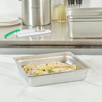 Hotel Pan 1 Count 2/3 Size Anti-Jam 2.5” Deep Freezable 24 Gauge Stainless Steel Steam Pan Lid Sold Separately, alternate