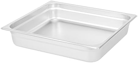Hotel Pan 1 Count 2/3 Size Anti-Jam 2.5” Deep Freezable 24 Gauge Stainless Steel Steam Pan Lid Sold Separately, alternate