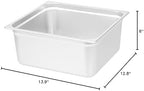 Hotel Pan 1 Count 2/3 Size Anti-Jam 6” Deep Freezable 24 Gauge Stainless Steel Steam Pan Lid Sold Separately, alternate view