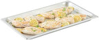 Hotel Pan 1 Count Full Size Anti-Jam 1.2” Deep Freezable 24 Gauge Stainless Steel Steam Pan, Lid Sold Separately