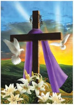 House Flag 40x28 For Outdoor Easter Sunrise Religious For Easter House Flag