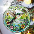 Hummingbird Christmas Ornament Crystal Glass with Gift Box- Hanging Ornaments for Christmas Tree, Christmas