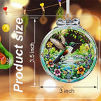 Hummingbird Christmas Ornament Crystal Glass with Gift Box- Hanging Ornaments for Christmas Tree, Christmas, alternate view 2