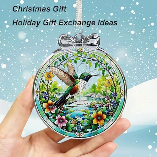 Hummingbird Christmas Ornament Crystal Glass with Gift Box- Hanging Ornaments for Christmas Tree, Christmas, alternate view 5