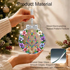 Hummingbird Tree Christmas Ornament Crystal Glass 3 * 3.3 in for Tree Decor, alternate view 3