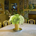 Hydrangea Artificial Flower Natural Lifelike Real 21 inch Latex Long Stem 2 Light Green+2 Dark Green Hydrangea, alternate