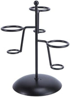 Ice Cream Cone Holder Stand, 3 Holes Metal Waffle Display Rack, Black Iron Art Countertop Server Counter Station