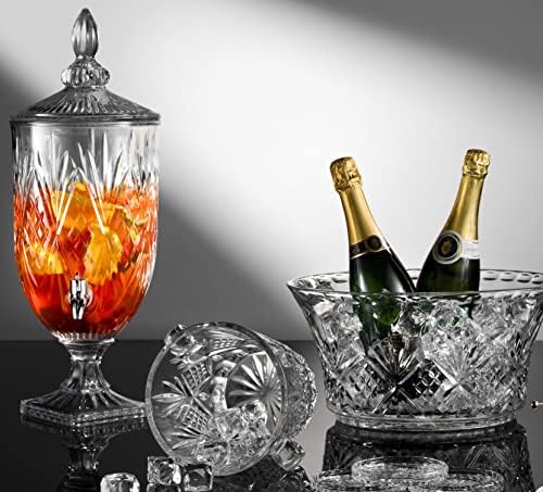 Iced Beverage Dispenser, Dublin Crystal Collection - 1 Gallon, alternate view 2