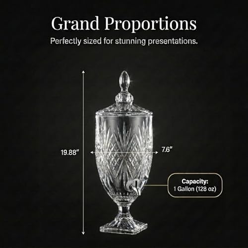 Iced Beverage Dispenser, Dublin Crystal Collection - 1 Gallon, alternate view 3