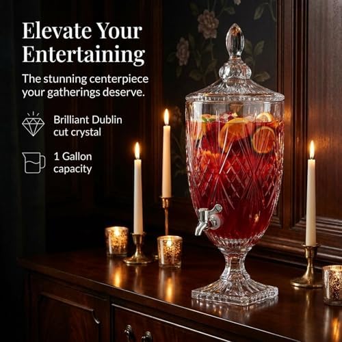 Iced Beverage Dispenser, Dublin Crystal Collection - 1 Gallon, alternate view 4