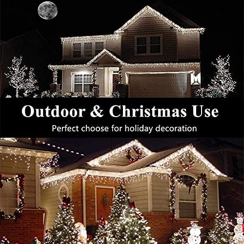 Icicle Lights 10ft 90 LED Window Short Curtain String Light Waterproof Fairy Twinkle Lights for Indoor Outdoor, alternate