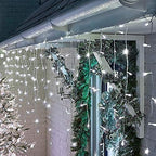 Icicle Lights 10ft 90 LED Window Short Curtain String Light Waterproof Fairy Twinkle Lights for Indoor Outdoor, alternate