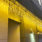 Icicle Lights, 13 FT 96 LED 8 Modes, Christmas String Fairy Hanging Ceiling Twinkle Connectable Waterfall Lights