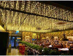 Icicle Lights, 13 FT 96 LED 8 Modes, Christmas String Fairy Hanging Ceiling Twinkle Connectable Waterfall Lights, alternate