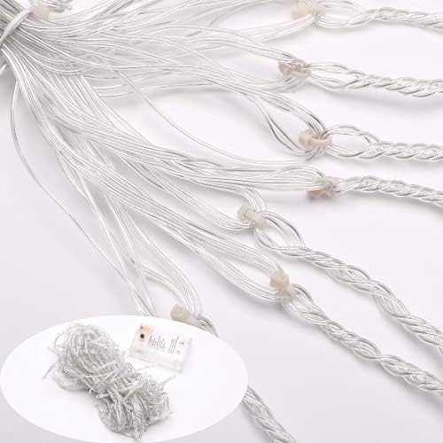 Icicle Lights 90 LED 10 ft Short Curtain Lights with 8 Modes Remote Control, Powerd by USB & Battery, alternate view 4