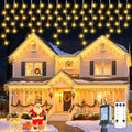 Icicle Lights for Outside - 66 FT 736 LED Icicle Christmas Lights Outdoor