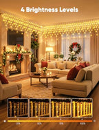 Icicle Lights for Outside - 66 FT 736 LED Icicle Christmas Lights Outdoor, alternate view 5