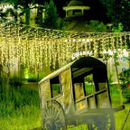 Icicle Lights Outdoor, 32.8 FT 400 LED 8 Modes Christmas String Fairy Lights with 80 Drops, Twinkle Waterproof, alternate
