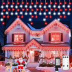 Icicle Lights Outdoor, 40 FT 432 LED Icicle Christmas Lights