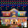 Icicle Lights Outdoor,40 FT 432 LED Icicle Christmas Lights with 81 Drops