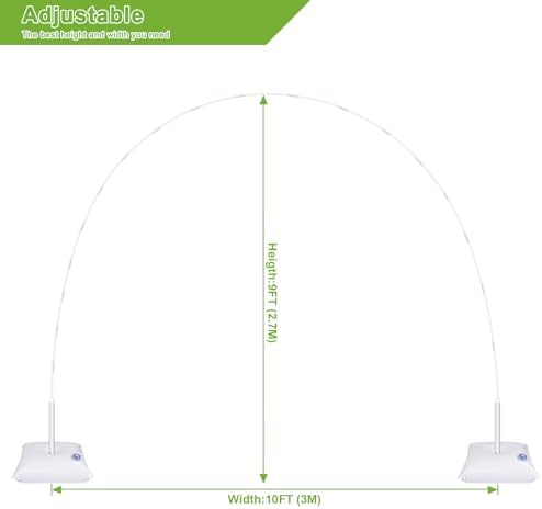 IDAODAN Balloon Arch Kit, Balloon Arch Stand with Base, Adjustable Wide Garland Arch for Wedding Baby Shower, alternate view