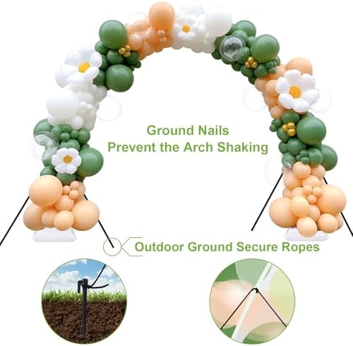 IDAODAN Balloon Arch Kit, Balloon Arch Stand with Base, Adjustable Wide Garland Arch for Wedding Baby Shower, alternate view