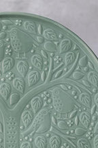 In the Forest 12.6" Round Platter in Large in Green, alternate view 4