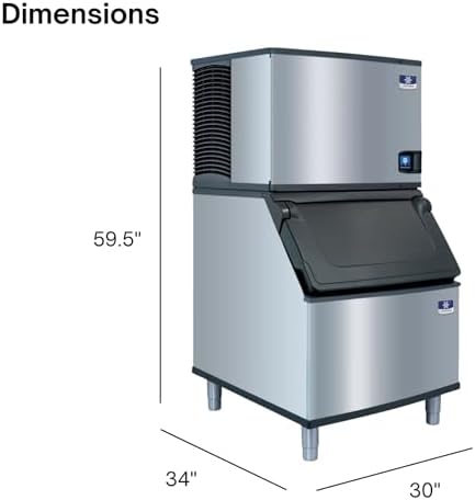 Indigo NXT Series Cube Style 30" Ice Maker - 483 lb/Day, 365 lb Storage Bin, alternate view 2