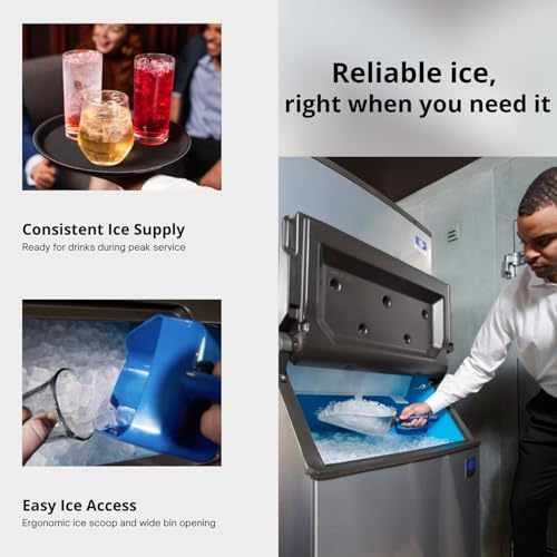 Indigo NXT Series Cube Style 30" Ice Maker - 483 lb/Day, 365 lb Storage Bin, alternate view 6
