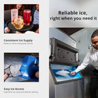 Indigo NXT Series Cube Style 30" Ice Maker - 483 lb/Day, 365 lb Storage Bin, alternate view 6