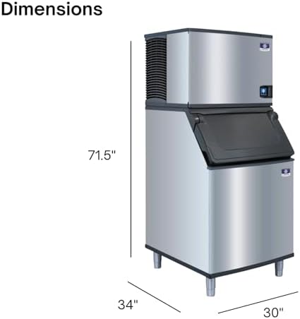 Indigo NXT Series Cube Style 30" Ice Maker - 483 lb/Day, 532 lb Storage Bin, alternate view 3