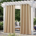 Indoor & Outdoor Curtains for Patio Waterproof, Sunlight Blocking Durable Curtains for