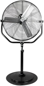 Industrial 30" Pedestal Fan, Powerful Heavy Duty Commercial Fan for Warehouses, Factories, and Large Spaces