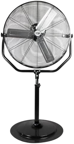 Industrial 30" Pedestal Fan, Powerful Heavy Duty Commercial Fan for Warehouses, Factories, and Large Spaces