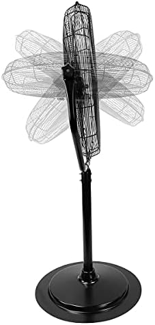 Industrial 30" Pedestal Fan, Powerful Heavy Duty Commercial Fan for Warehouses, Factories, and Large Spaces, alternate view 6