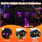 Inflatable Nightclub 16.5x13x11FT, Large Party Tent with 2 Doors & Logo Area, Ideal for Birthdays, Backyard, alternate view 6