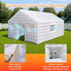 Inflatable Nightclub 20x16.5x12 FT, Large Party Tent with 2 Doors & Logo Area, Ideal for Birthdays, Backyard, alternate view