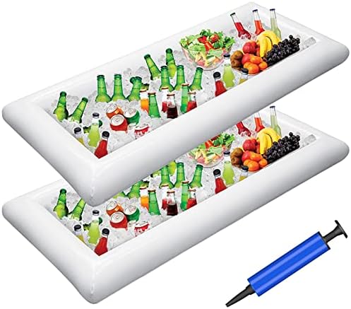 Inflatable Serving Bars Ice Buffet Salad Serving Trays Food Drink Holder Cooler Containers Indoor Outdoor BBQ