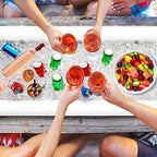 Inflatable Serving Bars Ice Buffet Salad Serving Trays Food Drink Holder Cooler Containers Indoor Outdoor BBQ, alternate view