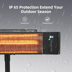 Infrared Heater for Outdoor Use 1500W Patio Heater with Tripod Stand, alternate view 5