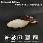 insong Dafa Ceramic Dinner Plate Set of 4 Medium Dinner Plates for Entertaining Guests, Suitable for Desserts, alternate view