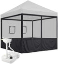 InstaHibit 10x10FT Pop Up Canopy Mesh Sidewalls & 17L Portable Hand Wash in 10x10FT