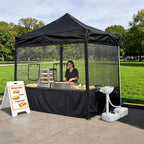 InstaHibit 10x10FT Pop Up Canopy Mesh Sidewalls & 17L Portable Hand Wash in 10x10FT, alternate view 2