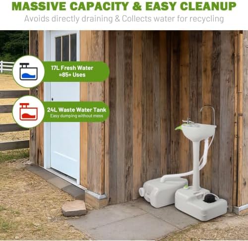 InstaHibit 10x10FT Pop Up Canopy Mesh Sidewalls & 17L Portable Hand Wash in 10x10FT, alternate view 7